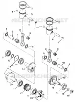 PISTONEEE   ALBERO MOTORE  500 0972764, EUROPEAN 500 E972764, 500 SKS 0972564, (4938393839D004)