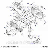 TRASMISSIONE, CLUTCH COVER AND DUCTING