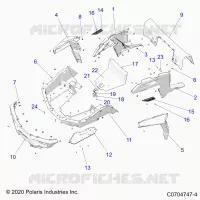 CARROZZERIA POSTERIORE RACK AND FENDERS