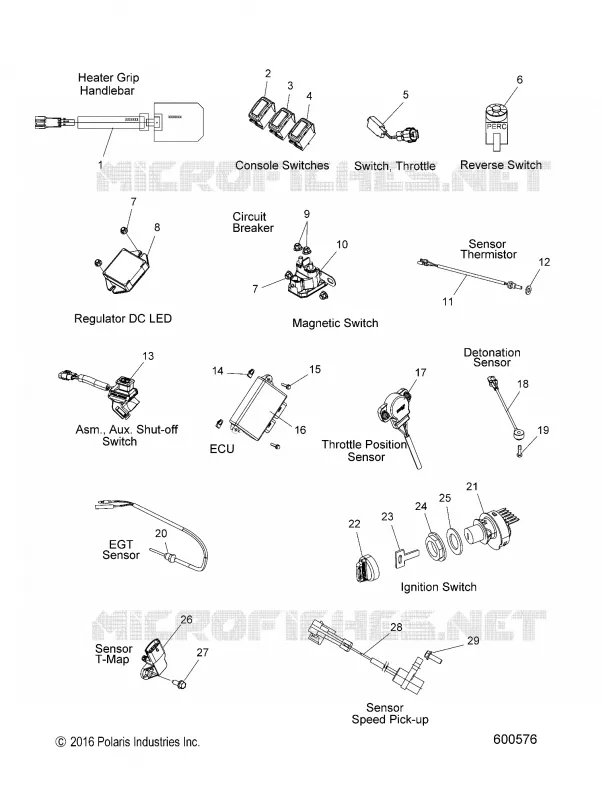 ELECTRICAL, SWITCHES, SENSORS AND COMPONENTS