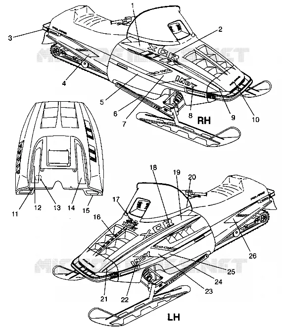 DECALS 440 XCR 0941760 (4925182518007A)