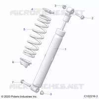 SUSPENSION, AMMORTIZZATORE POSTERIORE