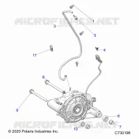 TRASMISSIONE, FRONT GEARCASE MOUNTING