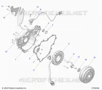 ENGINE, STATOR AND FLYRUOTA