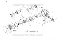 TRASMISSIONE, FRONT SCATOLA DEGLI INGRANAGGI INTERNALS