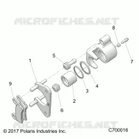 FRENO POSTERIORE CALIPER