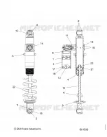 SUSPENSION, AMMORTIZZATORE POSTERIORE TRACK