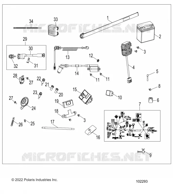 ELETTRICO, SWITCHES, HARNESS AND INDICATORS