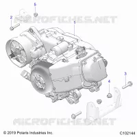 MOTORE, MOTORE AND TRANSMSSION MOUNTING