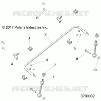 SOSPENSIONI ANTERIORI STABILIZER BAR- R19RSW99AS/A9/AD/BS/B9/BD (C700032)