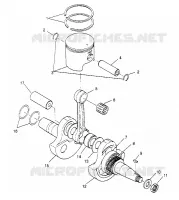 ALBERO MOTORE AND PISTONEE 4X4 300 W958130 (4930183018C012)