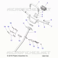 STEERING, HANDLEBAR, STERZO POST
