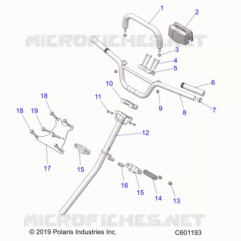 STEERING, HANDLEBAR, STERZO POST