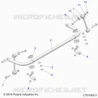 SUSPENSION, BARRA DI STABILIZZAZIONE, REAR