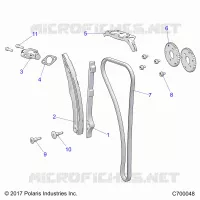 CAM CATENA AND TENSIONER