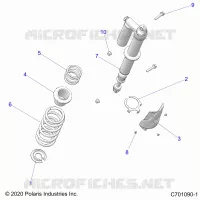 SUSPENSION, REAR SHOCK MONTAGGIO