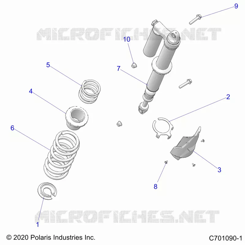 SUSPENSION, REAR SHOCK MONTAGGIO
