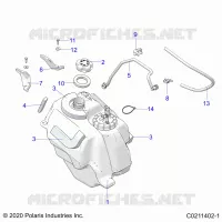 SISTEMA DI ALIMENTAZIONE CARBURANTE, FUEL TANK ASM.