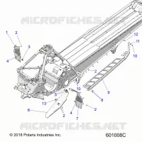 CHASSIS, PROTEZIONE FRIZIONE, FOOTRESTS, AND RUNNING BOARDS