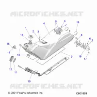 SISTEMA DI ALIMENTAZIONE CARBURANTE, FUEL TANK ASM.