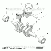 ENGINE, PISTON AND ALBERO MOTORE
