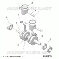 ENGINE, PISTON AND ALBERO MOTORE