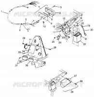 ELETTRICO/FANALE POSTERIORE SPORT 400L W97BA38C AND TRAIL BLAZER W97BA25C (4940124012C004)