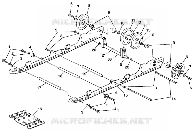 SOSPENSIONE 600 XCR 0975677, 600 XCR SE H975677 and EUROPEAN 600 XCR SE E975 (4937963796B011)