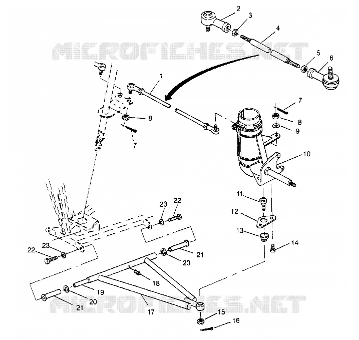 Wishbones ANTERIORI E TIRANTI STERZO 2x4 300 W947530 (4926742674B006)