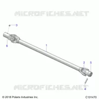 TRASMISSIONE, PROP SHAFT, FRONT