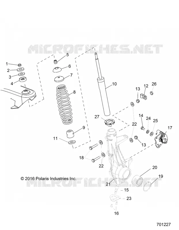 SUSPENSION, ANTERIORE MONTANTE