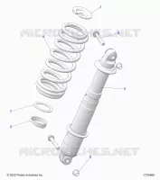 SUSPENSION, REAR SHOCK MONTAGGIO