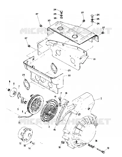 AUTOAVVOLGENTE AND BLOWER HOUSING (TRAIL) (4909500950039A)
