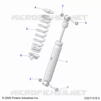 SUSPENSION, AMMORTIZZATORE POSTERIORE