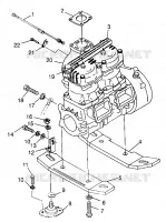 MONTAGGIO DEL MOTORE HURRICANE B974473 and Intl. HURRICANE I974473 (4941044104B002)