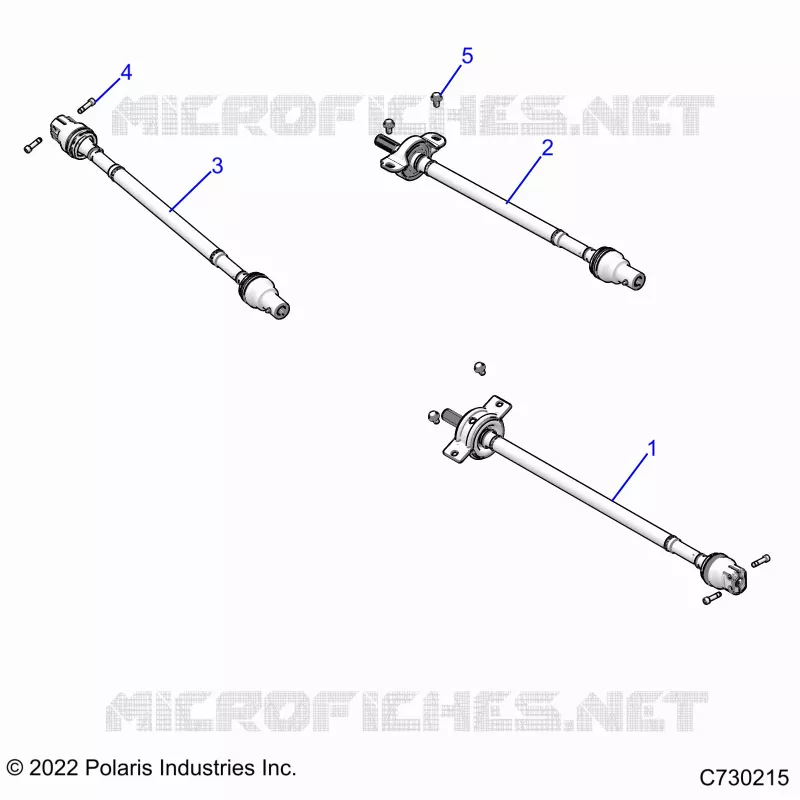 TRASMISSIONE, FRONT, MID, REAR PROP SHAFT