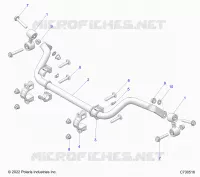SUSPENSION, REAR, BARRA DI STABILIZZAZIONE