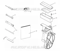 KIT DI STRUMENTI 500 CARB 0962764, 500 CARB SKS 0962564, EUROPEAN 500 CARB SKS E962 (4931873187B009)