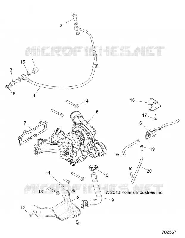 MOTORE, TURBO CHARGER MOUNTING