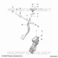 CONTROLLI, FOOT CONTROLLI AUTO- T23AASGD/HD/TGD/HD (C0514451)