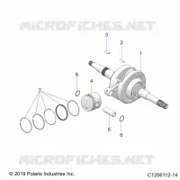 ENGINE, ALBERO MOTORE AND PISTON
