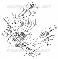 MONTAGGIO DEL MOTORE Scrambler 400 W98BC38C (4947254725A009)