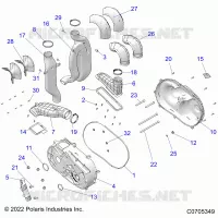 TRASMISSIONE, CLUTCH COVER AND DUCTING