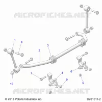 SUSPENSION, FRONT, BARRA DI STABILIZZAZIONE