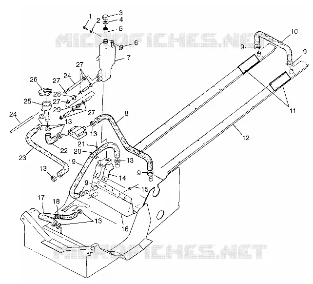 SISTEMA DI RAFFREDDAMENTO 700 XC 0981766 and EUROPEAN 700 XC E981766 (4944154415B007)