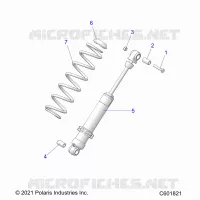 SUSPENSION, AMMORTIZZATORE POSTERIORE TRACK