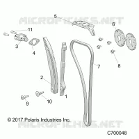 CAM CATENA AND TENSIONER