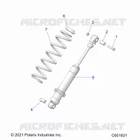SUSPENSION, AMMORTIZZATORE POSTERIORE TRACK (7045816)