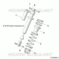 SUSPENSION, SHOCK ANTERIORE MOUNTING