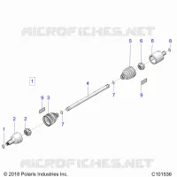 DRIVE TRAIN, TRANSMISSIONE ANTERIORE SHAFT